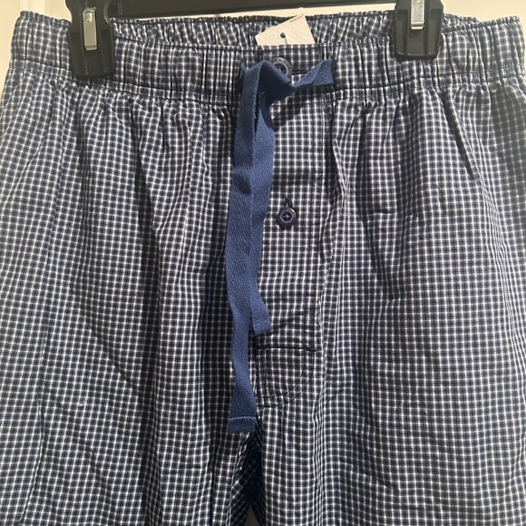 Daniel Cremieux Blue and White Plaid Lounge Pants Size Small NWT - Picture 2 of 4
